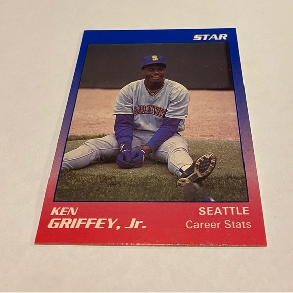 rare ken griffey jr cards Ken Griffey Jr. Rare Find! 1990 The Star Co. Baseball Card # 2 of 6 Vintage